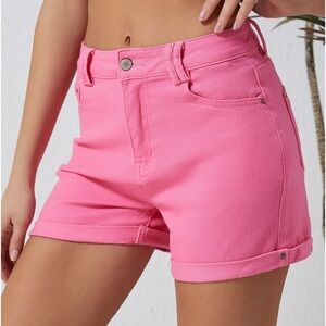 High Waist Pink Shorts